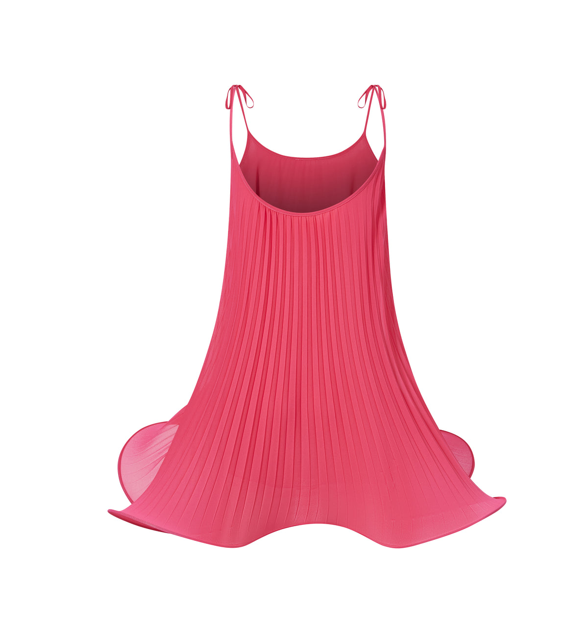 Candice Pink Flared Pleated Dress