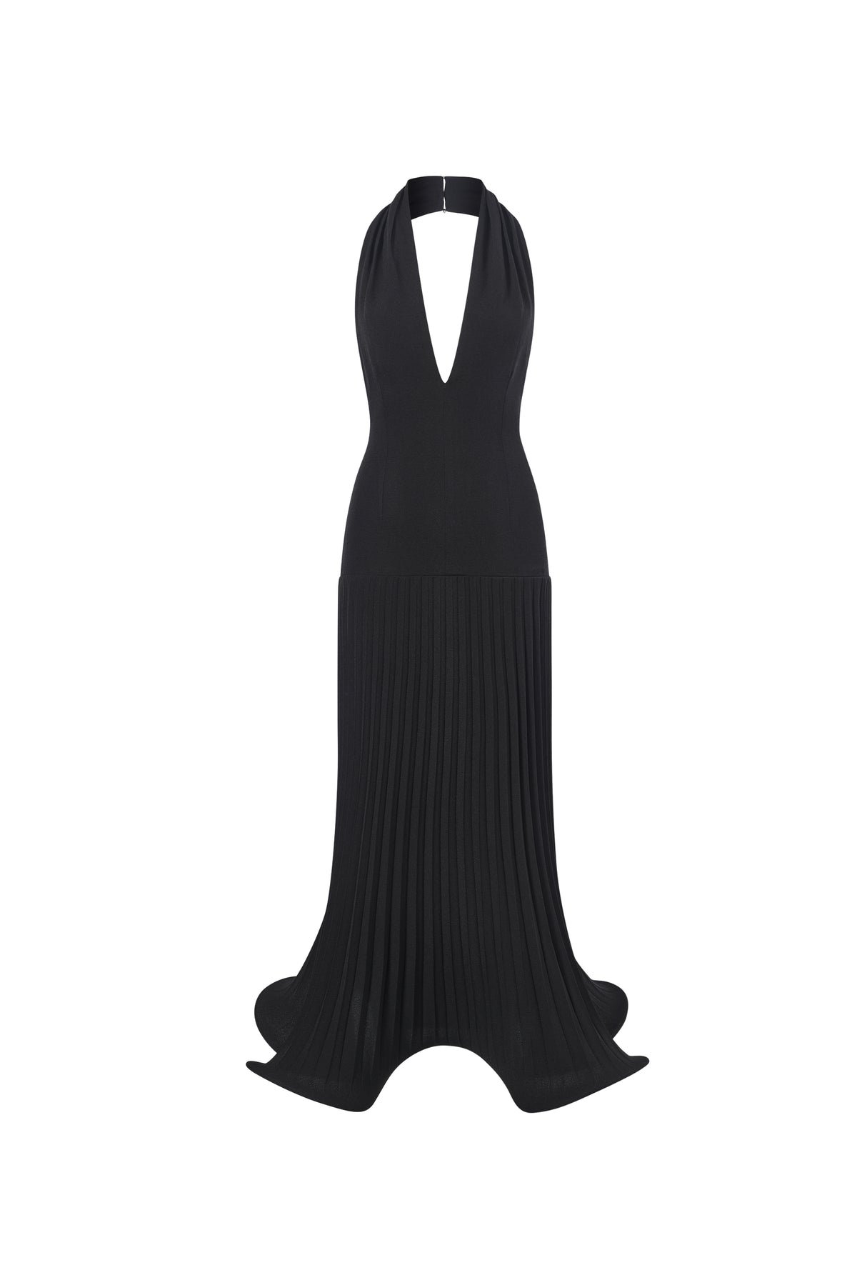Aetherial Halter Pleated Dress