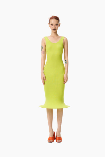 Siren Mermaid Dress Double Strap Neon