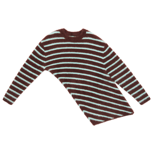 Fuzzy Cupcake Stripe Sweater