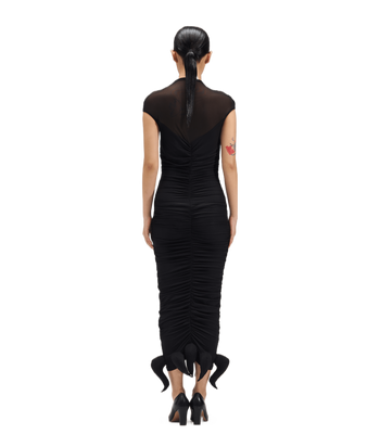 Ruched Mesh Octopus Dress