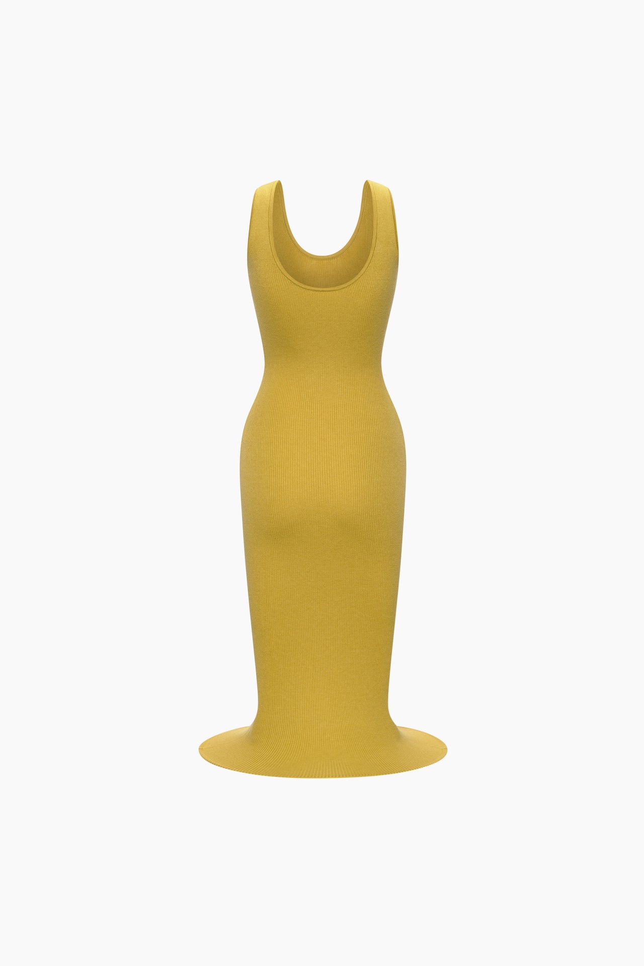 Siren Mermaid Dress Double Strap Yellow