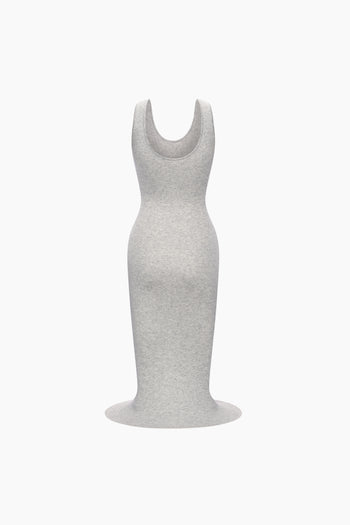 Siren Mermaid Dress Double Strap Gray