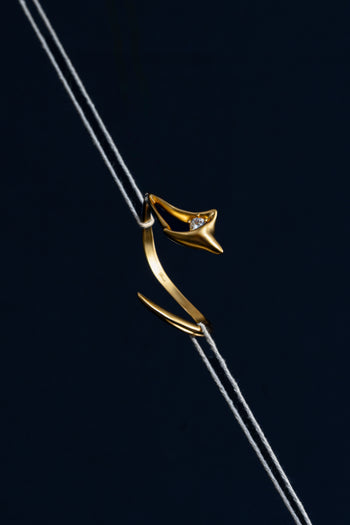 Orbital Lily Cuff - Gold