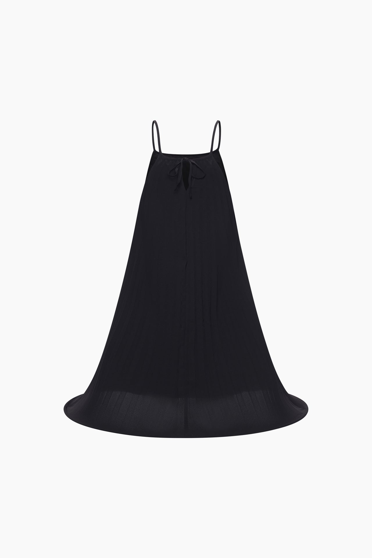 Lampshade Pleated Dress Black