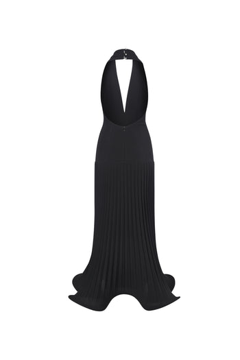Aetherial Halter Pleated Dress