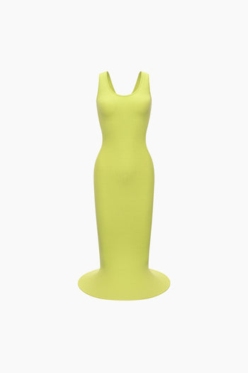 Siren Mermaid Dress Double Strap Neon