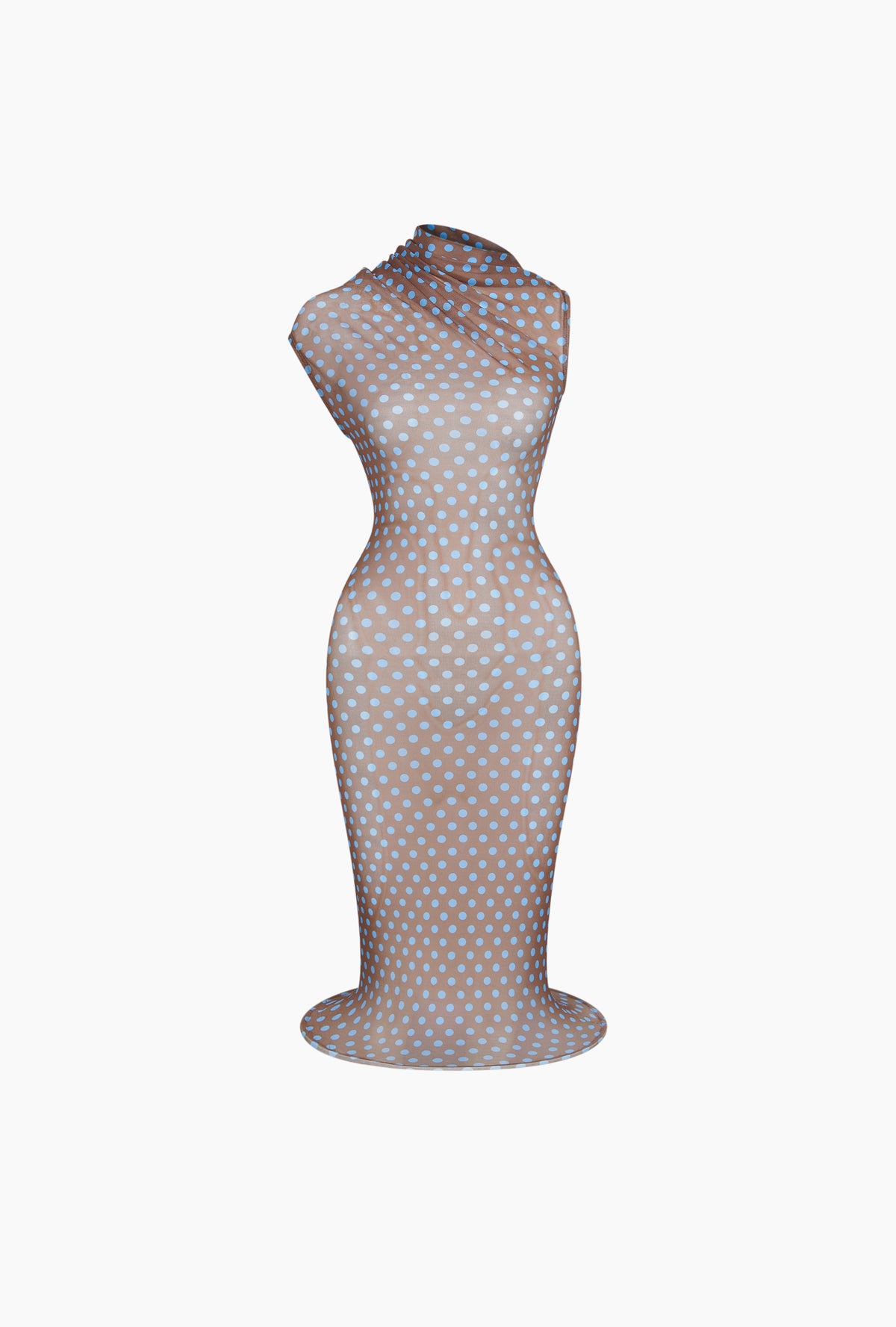 Bad Binch Blue Polka Dot Mermaid Dress