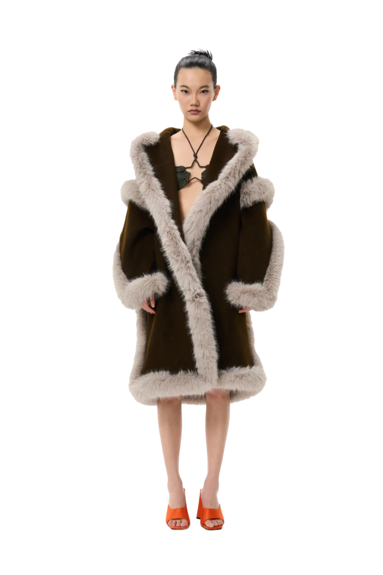 BBTT Wool Oversized Furry Coat