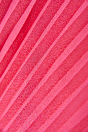 Candice Pink Flared Pleated Dress