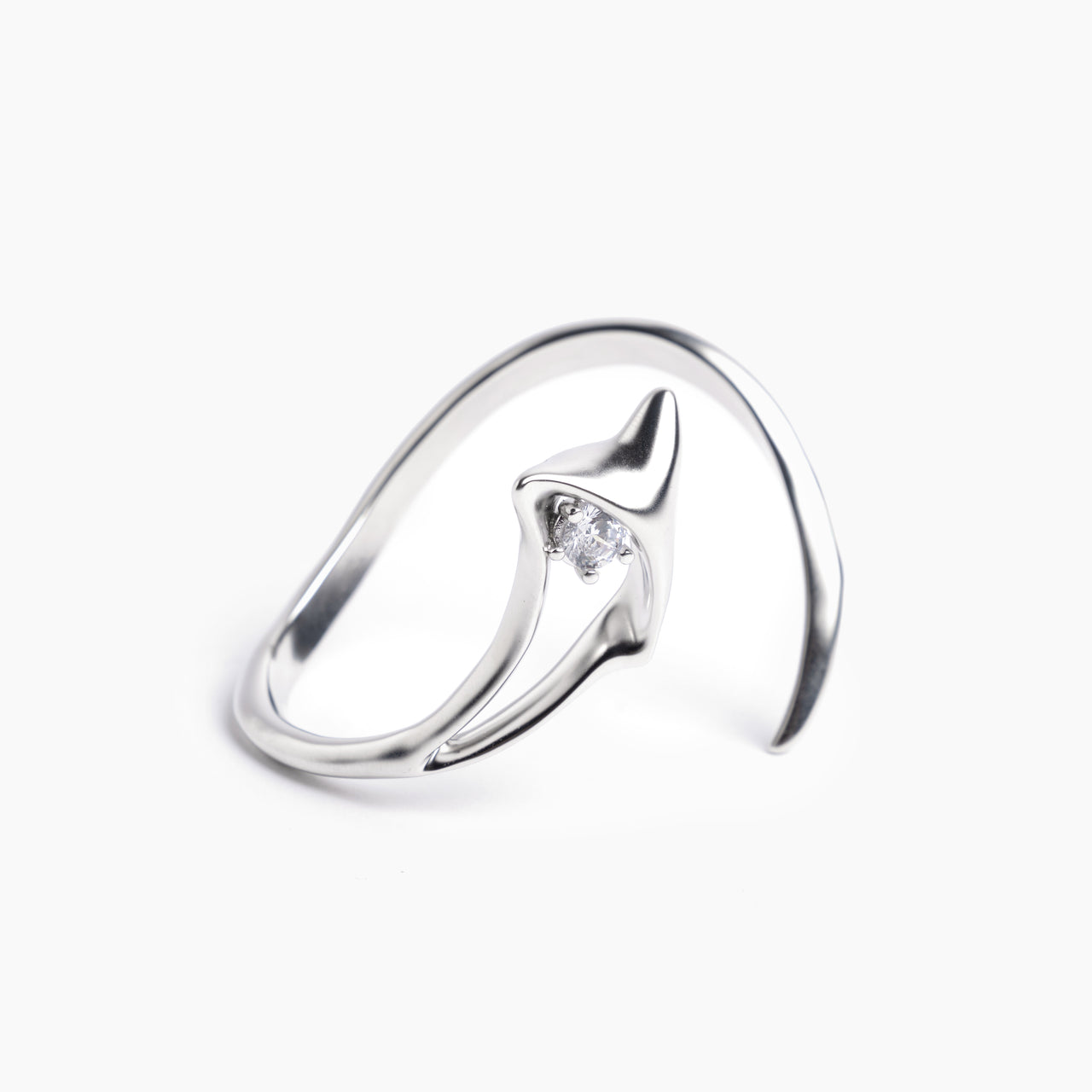 Orbital Lily Cuff - Silver