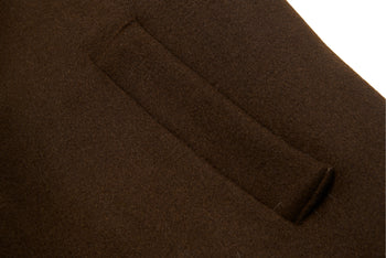 The Wool Cocoon Coat Olive Green