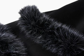 The Wool Cocoon Coat Black