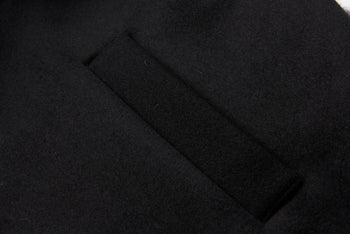 The Wool Cocoon Coat Black