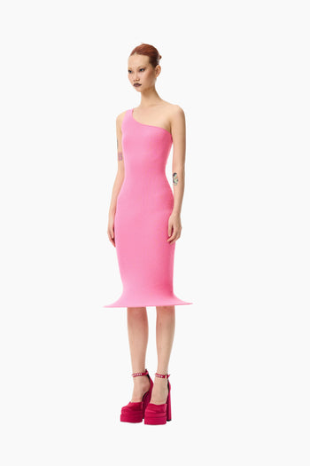 Siren Dress Pink Single-Strap