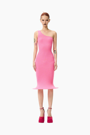 Siren Dress Pink Single-Strap