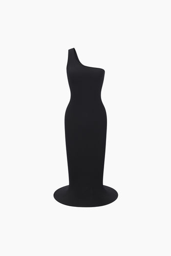 Siren Dress Black Single-Strap