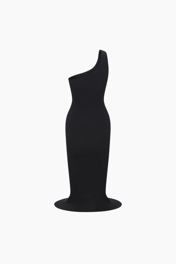 Siren Dress Black Single-Strap