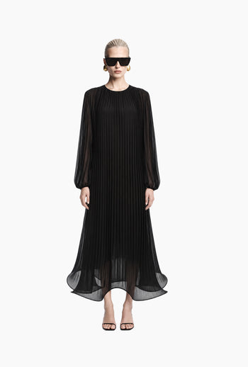 BoBois Long Sleeve Pleated Dress
