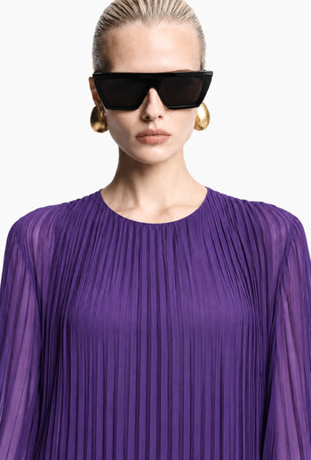 BoBois Long Sleeve Pleated Dress