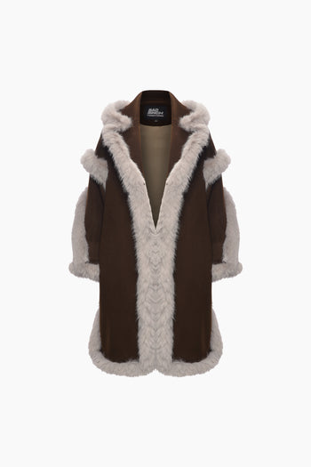 The Wool Cocoon Coat Olive Green