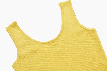 Siren Mermaid Dress Double Strap Yellow