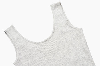 Siren Mermaid Dress Double Strap Gray