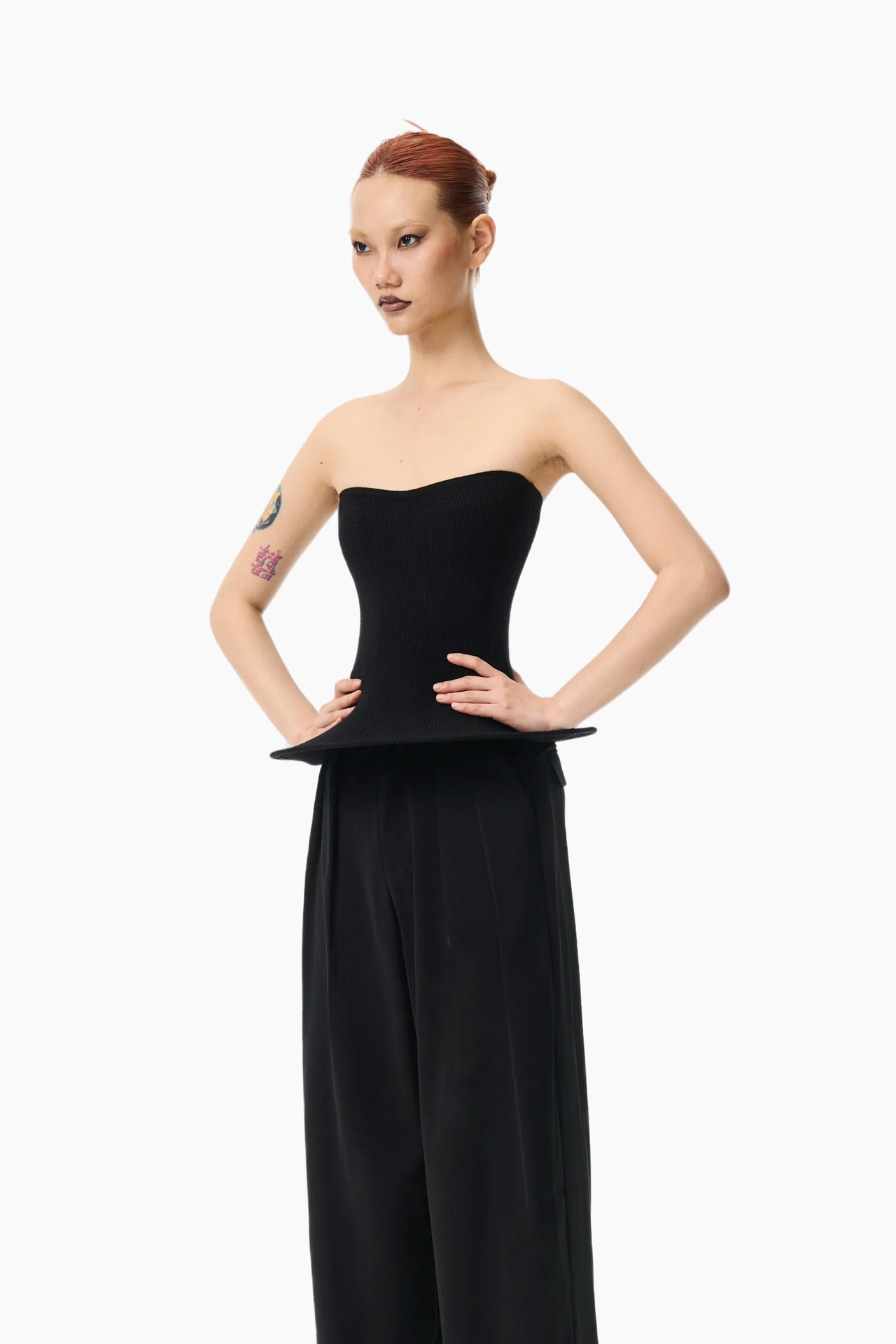 The Mermaid Strapless Knit Top